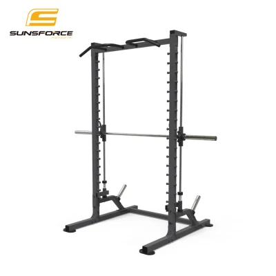 Plataforma de equipo de fitness comercial Medio banco de trabajo Rack Power Rack