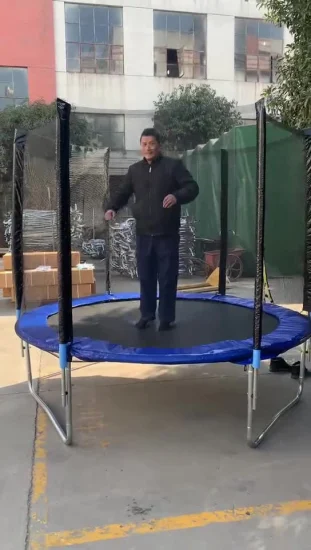 Trampolín redondo exterior de 10 pies de alta calidad de Nanjian con envolvente