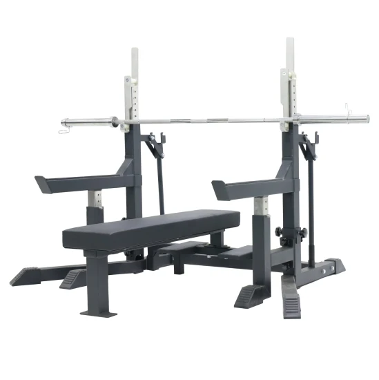 Power Rack ajustable con banco deportivo para levantamiento de pesas, equipo de gimnasio de entrenamiento de fuerza