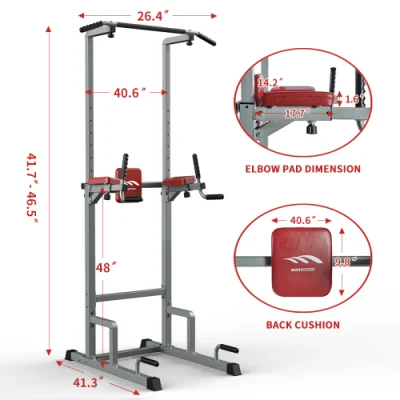 Suministro de fábrica Calidad Alta barra de dominadas Soporte DIP Push UPS